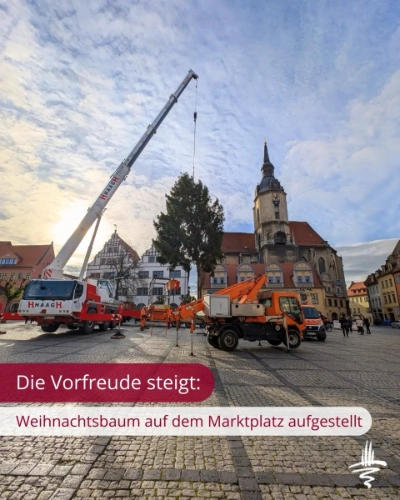 Bild Markplatz Naumburg mit Krandienstleistungen von Bauunternehmen Günter Haag